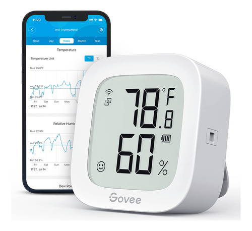 Govee Termometro Wifi, Higrometro H5103, Sensor De Humedad Y