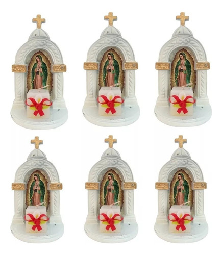 Virgen De Guadalupe (6 Pzs. Recuerdo Tipo Capilla)