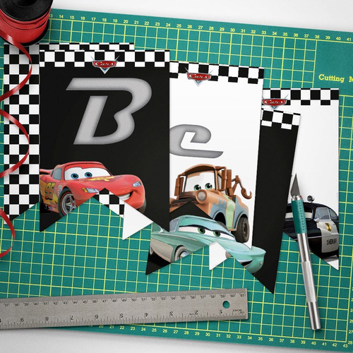 Imagen 2 de 9 de Kit Imprimible Cars Disney Para Cumpleaños Personalizado