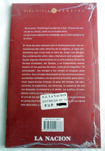 Jorge Luis Borges - El Oro De Los Tigres * Libro Nuevo