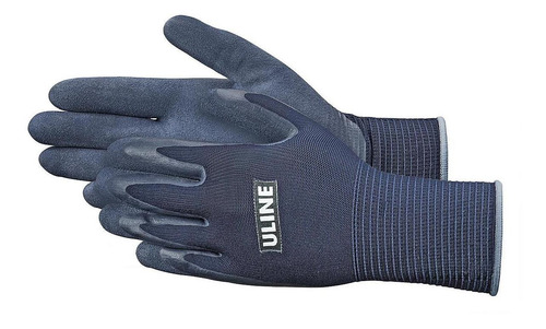Uline Super Gription Flex Guantes De Látex -azules,xl-12/paq