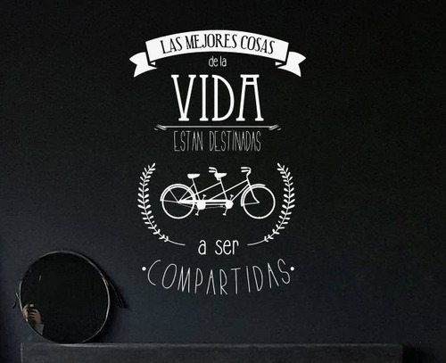 Viniles Decorativos Para Pared Bicicleta Compartir Las...