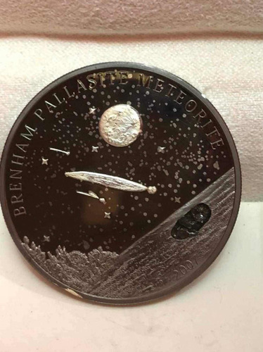 Moneda Cook Islands Meteorito Pallasite Elizabeth Ii 5 Dolar (Usado)