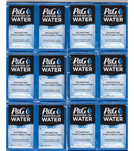 P Y G Purificador De Paquetes De Agua 12 Paquetes De Polvo D