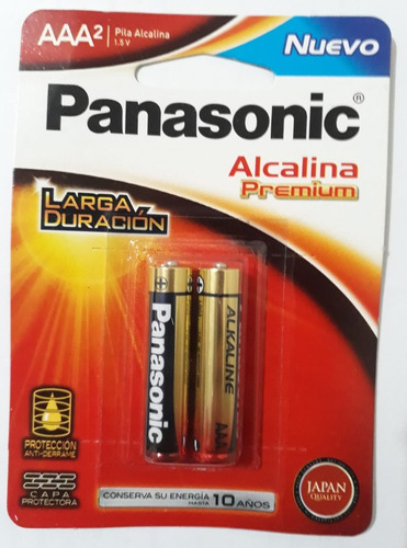 Pilas Alcalinas Aaa Panasonic Blister X2