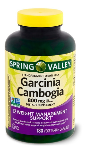 Garcinia Cambogia 800mg 180caps - Unidad a $160000