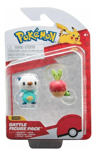 Jazwares Pokemon Battle Figure Pack Oshawott + Applin