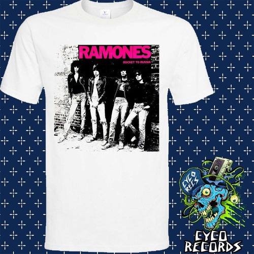 Ramones Rocket - Blanca - Hardcore Punk / Rock - Polera- Cyc