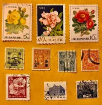 Comprar 10 Timbres Antiguos De La República De China