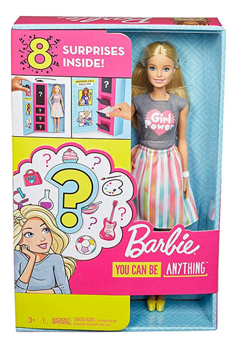 Barbie Muñeca Con 2 Looks De Carrera Que Cuentan Con 8 Sor.