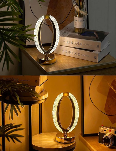 Lampara Touch Tacto 3 Luces Cálida Fría Led Para Mesa Buró