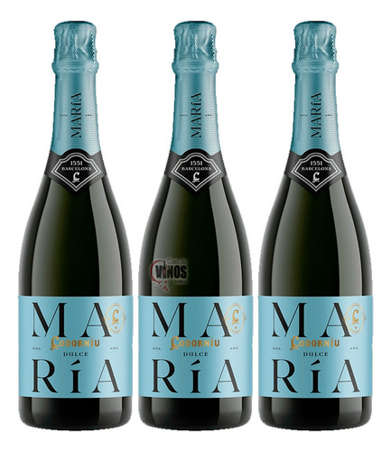 Espumante Maria Codorniu Dulce 750 Ml Pack X3 Unidades