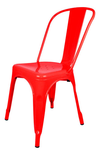 Pack 4 Sillas Tolix Color Rojo, Comedor, Evento, Restaurant