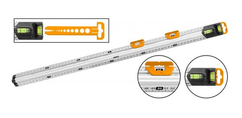 Regla C/nivel Triangulo Aluminio 60cm Ingco - Ynter Industri