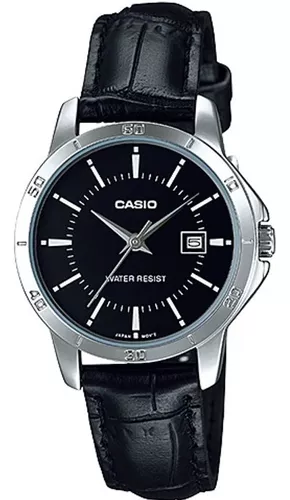 Reloj Casio Ltpv005 Mujer Dorado Negro Watchsalas* Full