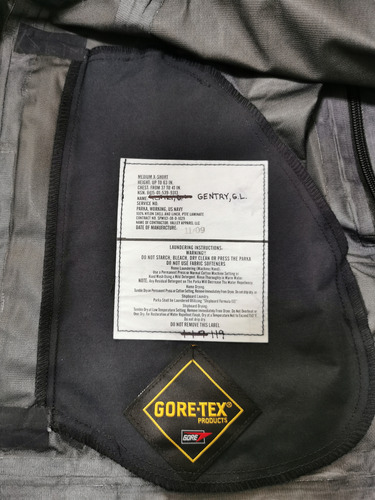 Chamarra Impermeable Parka Gore-tex Us Navy Médium-x Short (Usado)