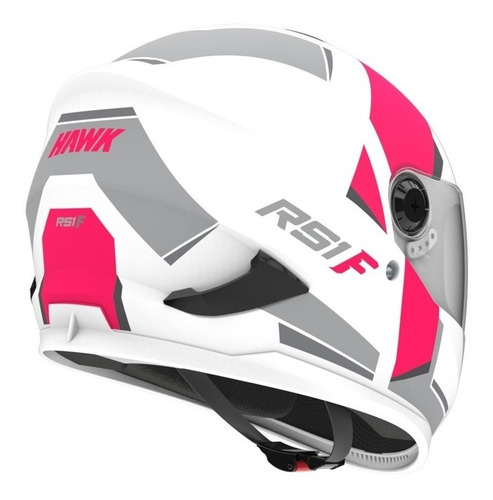 Imagen 3 de 4 de Casco Para Moto Integral Hawk Rs1 Fucsia F Talle S