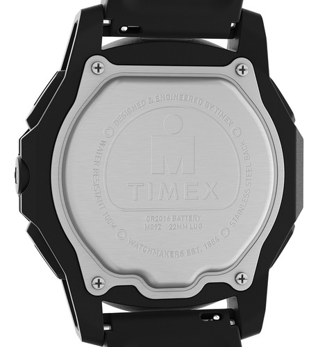 Reloj Timex Ironman Tw5m57800vt Caballero Digital Corr Sili Correa Negro Bisel Negro