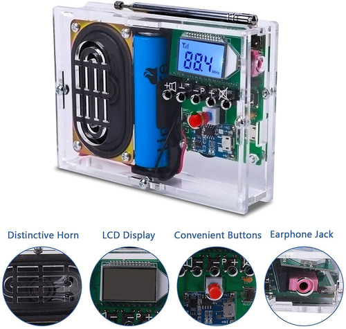 Proyecto De Soldadura Mioyoow Fm Radio Kit Diy Ajustable Rec