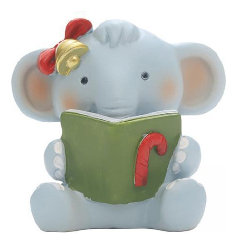 2 Figuras De Decoración Navideña Adornos Bebé Elefante