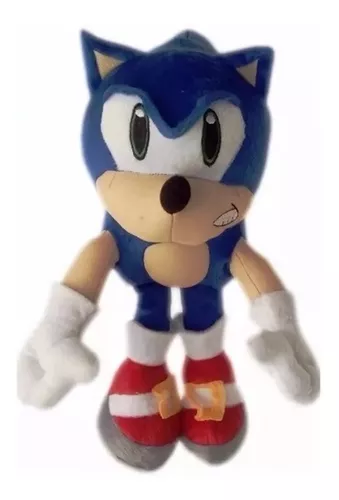 Boneco Pelúcia Sonic Grande 30 Cm Antialérgico