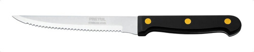 Cuchillo 5 Asado Con Sierra Pretul®, Mango Plástico, 23092 Color Negro