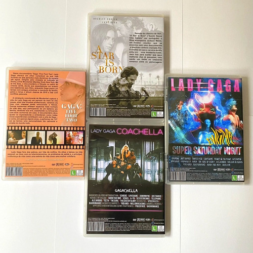 Dvd Lady Gaga Five Foot Two, Coachella, Enigma Miami A Star