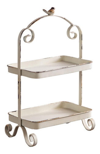 Cesta De Almacenamiento De Escritorio De 2 Niveles,