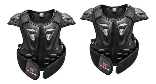 2pcs Motocross Body Chaleco Para Niños Protective Anti-fall