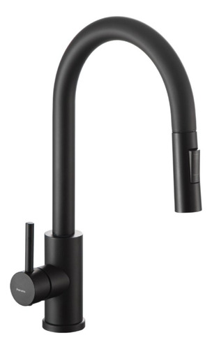 Grifería Cocina Monocomando Peirano Valencia Black 20-122n