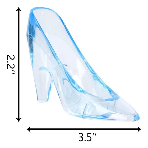 12 Minizapatillas De Cenicienta, Zapatos De Cristal De 3.5 P