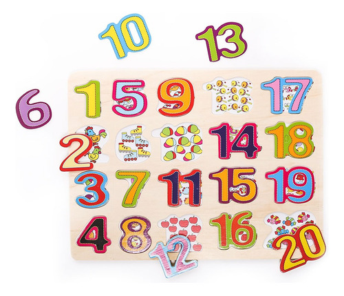 Jueguete Didactico Numeros Educactivity De Madera