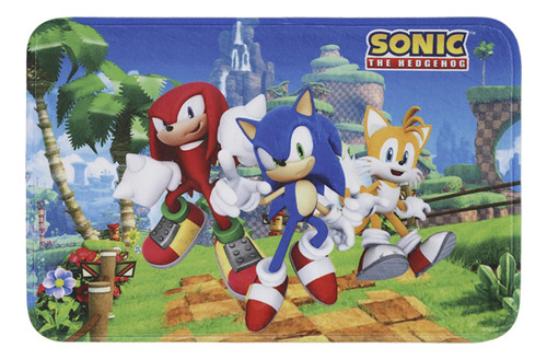 Alfombra Memoria 40 X 60 Cm Oficial Sonic Sega Prime