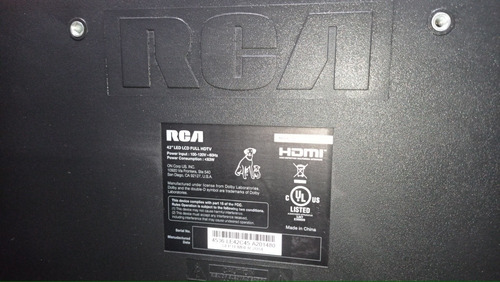 Imagen 2 de 10 de Televisor Rca 42 Led42c45rq Nuevo Pantalla Partida
