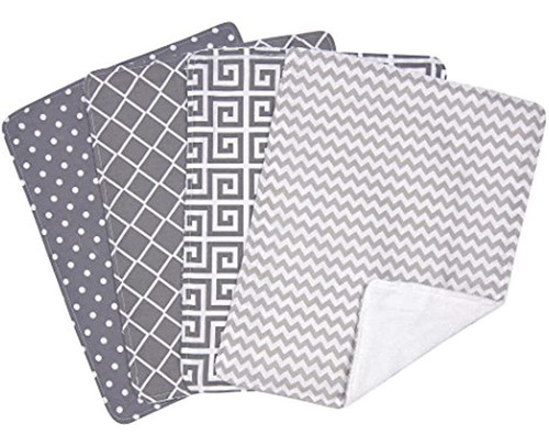 Trend Lab Ombre Grey Bouquet Set De Tela De Hule De 4 Piezas