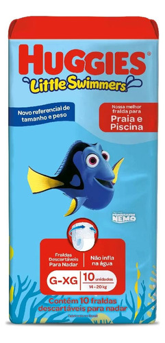  Pañales Para Piscina Huggies Little Swimmers Sin Género - G