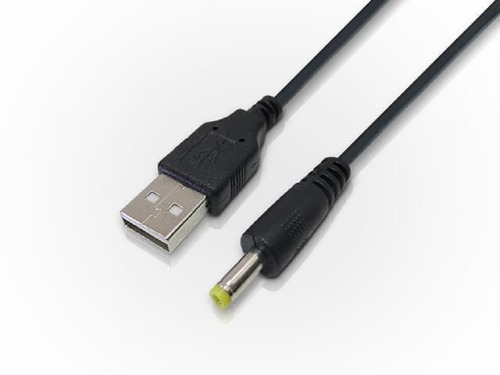 Cable De Alimentación Usb A Plug 1.7 Mm 0,80m Nisuta