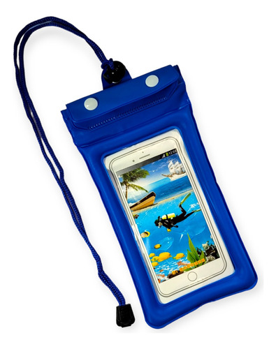 Estuche Impermeable Celular Pantalla Táctil Flotador Piscina