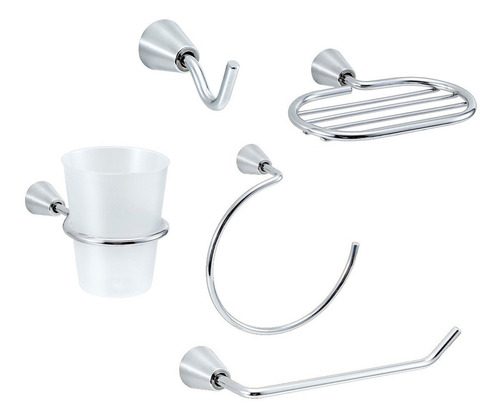 Juego Baño Completo Wengue Canillas Accesorios Sanitarios