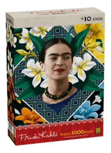 Puzzle Quebra Cabeças 1000 Pç Frida Kahlo - Grow 04120