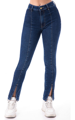 Pantalon Cargo Denim Stretch Goccos Xerav Mujer