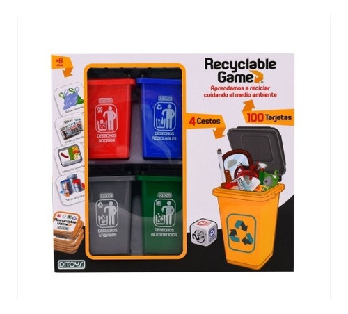 Juego De Mesa Recyclable Game Para Aprender A Reciclar 