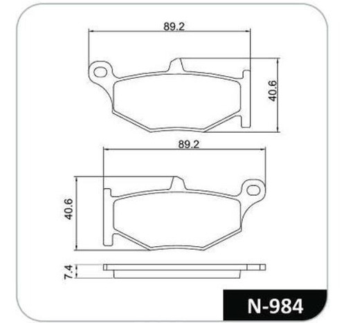 Pastilla Moto Suzuki B-king 1340 08- Cobreq N-984