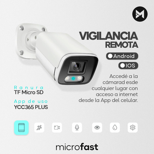 Cámara Wifi Ip Full Hd 1080p Sinovision Exterior Audio Mic