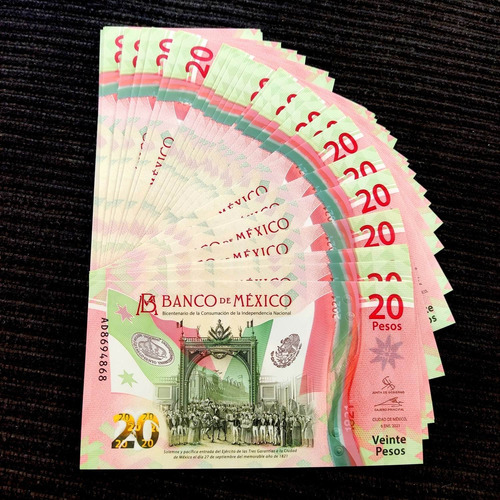 10 Billetes $20 Consecutivos Sin Circular Familia G Serie A