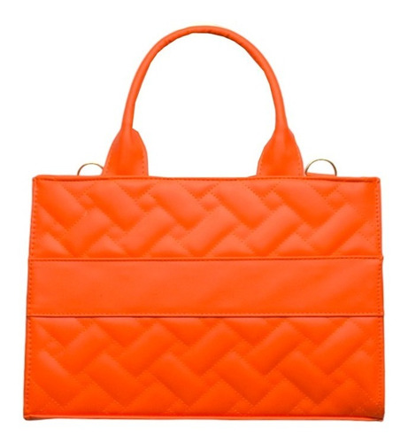 Bolsa Para Mujer Bolloncuadros Blanco Limon Naranja 006 7000