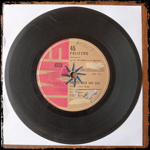 Polifemo - Sueltate Rock And Roll - 1975 Vinilo Single