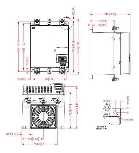 Soft Starter Weg Ssw07 255a 100cv 220v/175cv 380v/200cv 440v