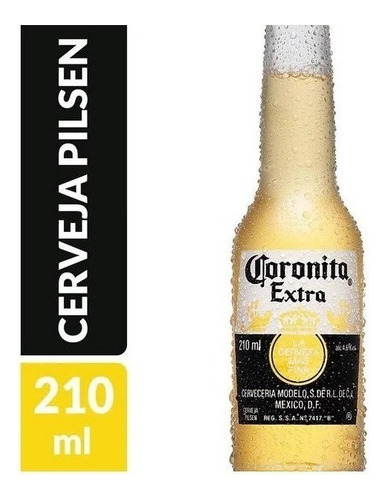 Caixa 24 Un Coronita Cerveja Premium 210ml Top