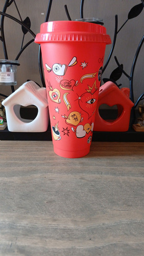 Starbucks Vaso Reusable San Valentin 710ml Mex2025 + Tarjeta